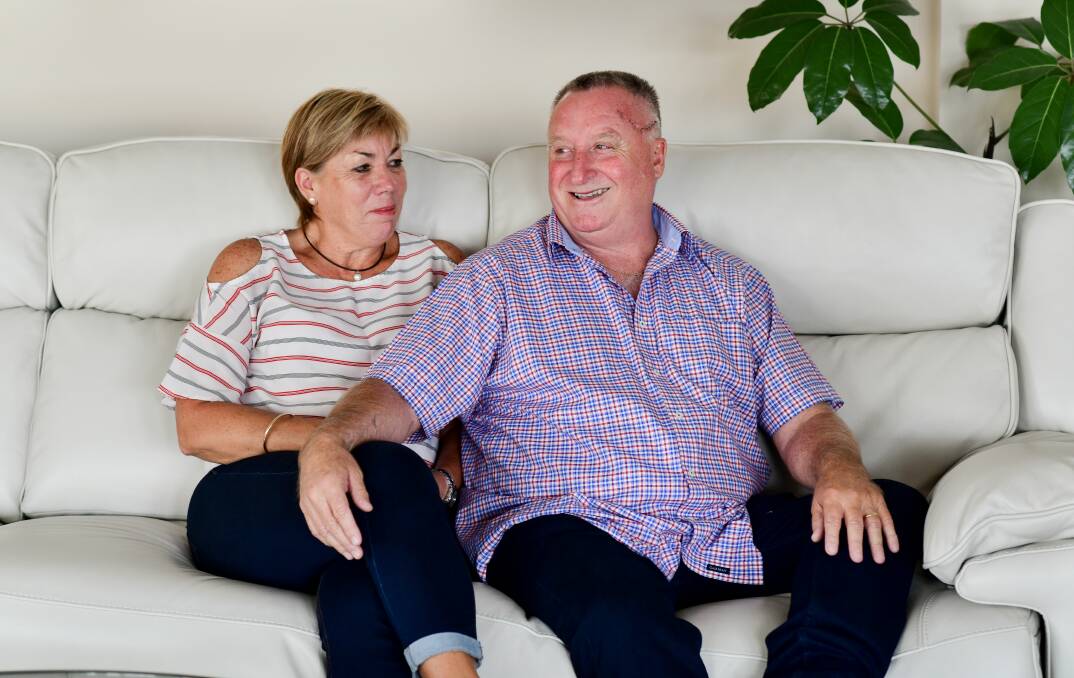 Maree and Rod Patterson at home in Launceston. Picture: Scott Gelston