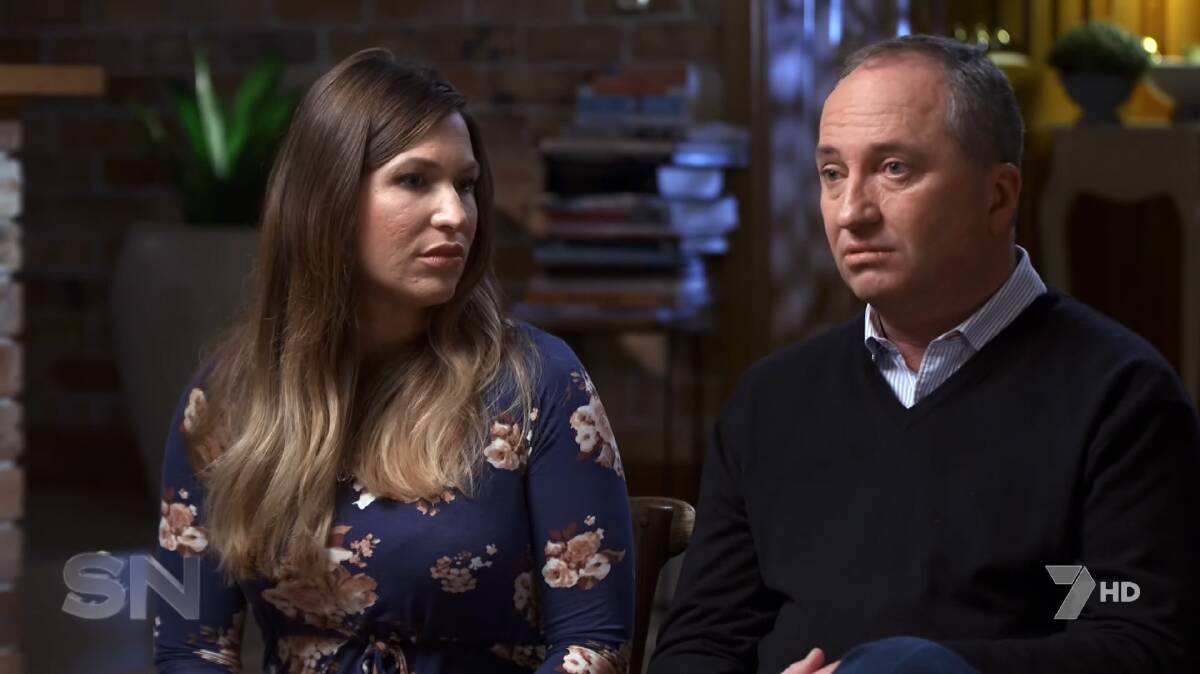 NO MISUSE: Vikki Campion and Barnaby Joyce denied any wrong doing in their TV interview.