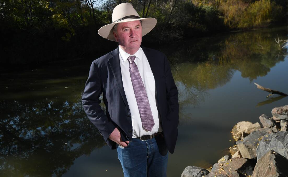 REPORTING BACK: Barnaby Joyce says he sent through plenty of reports, but there release was not up to him. Photo: Gareth Gardner 