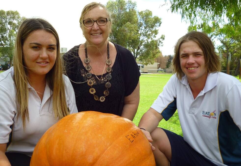 Last year Eaton Community Collage secured the prize for biggest pumpkin.