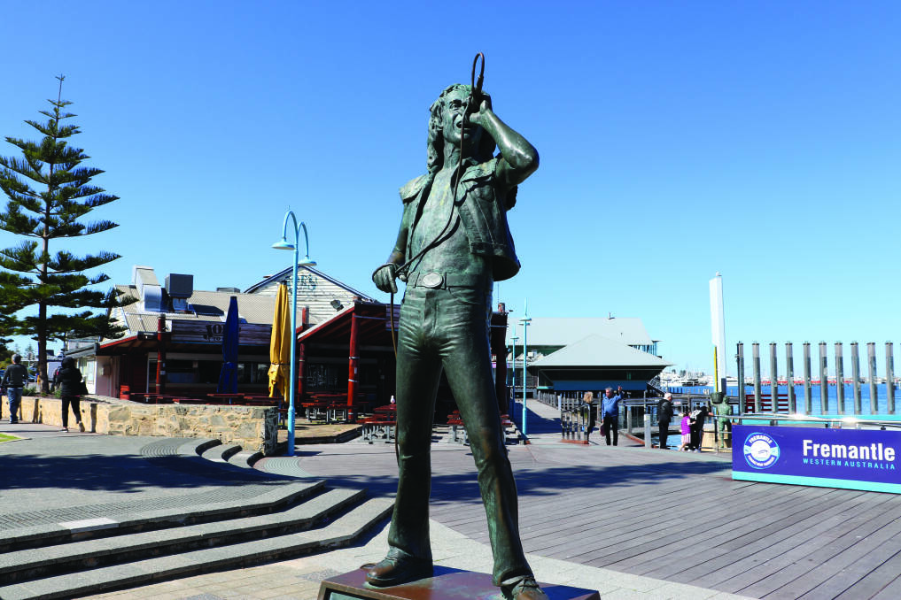A statue of the AC/DC frontman at Fremantle, Western Australia
