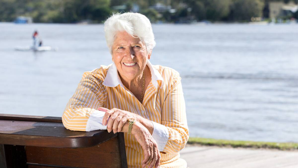 Australian swimming legend Dawn Fraser poses for a photograph in Noosaville, Sunday. Fraser has been awarded the Companion of the Order of Australia (AC) in the Queen's Birthday 2018 Honours List for eminent service to sport. Picture: AAP Image/Richard Walker