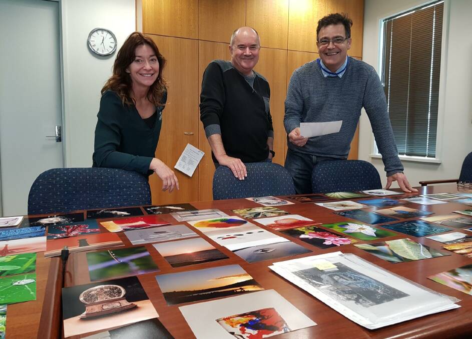 Aqwest Photographic Competition judges Sarah Henderson, Paul Webster and Paul Verhagen.