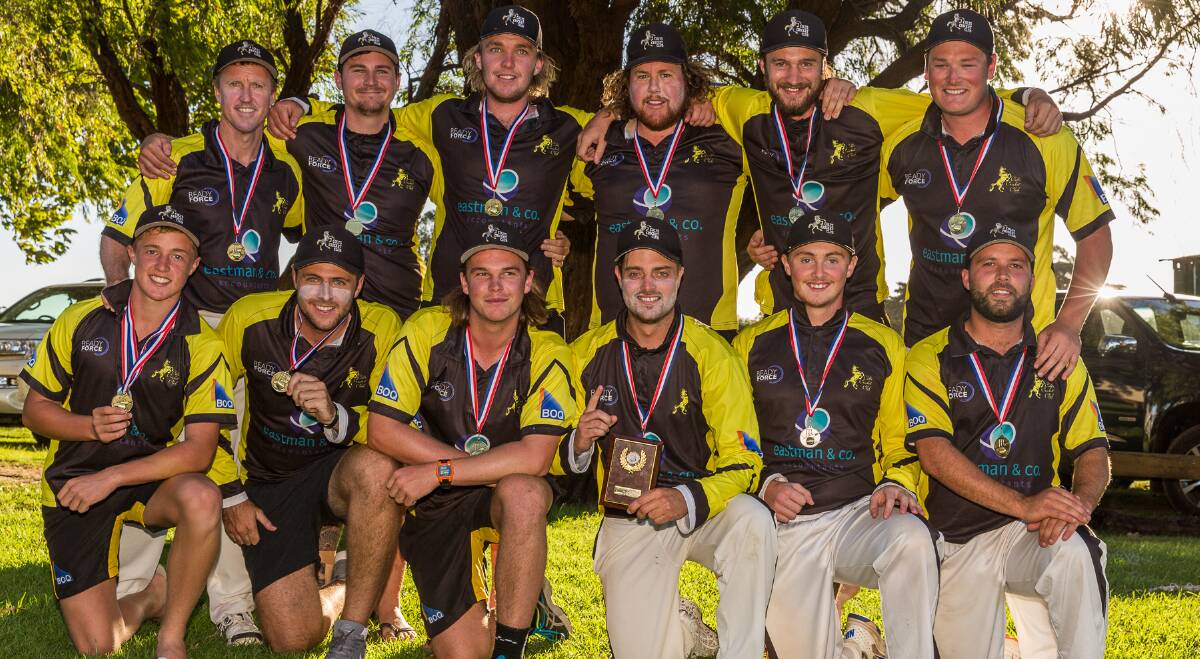 Champions: Colts A grade side won the T20 premierships on Sunday with a grand final win over Hay Park. Photo: Ashley Pearce.