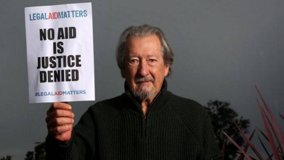Actor Michael Caton is advocating for more public access to legal aid. The Australian Labor Party have pledged $43 million to the cause. Photo: James Alcock