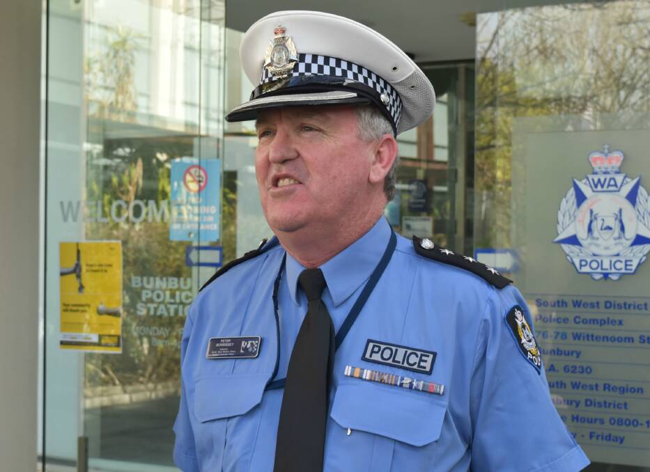 South West Inspector Peter Morrissey discussing the assault in Kirup.