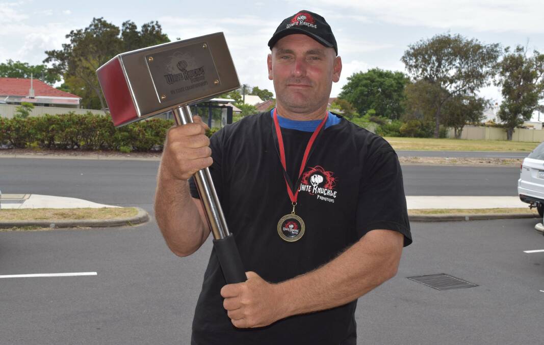 Bunbury professional arm wrestler Ryan Scott recently crowned the WA state open crown and has his eye fixed on trying for another national title. 