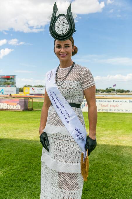 Ainslie Bayley was crowned the 2016 South West Regional Heat winning in the WA Country Cups Fashions on the Field competition. The 2017 winner will be crowned at Bunbury Turf Club this Sunday. Photo: Ashley Pearce.