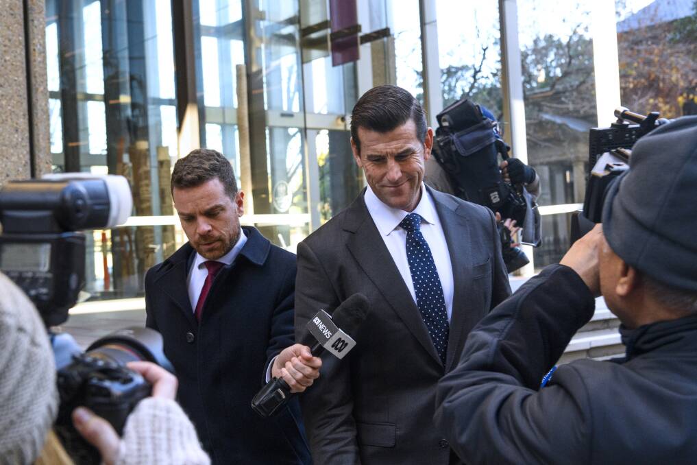 Ben Roberts-Smith leaves court during his unsuccessful defamation trial against Fairfax Media. Picture supplied
