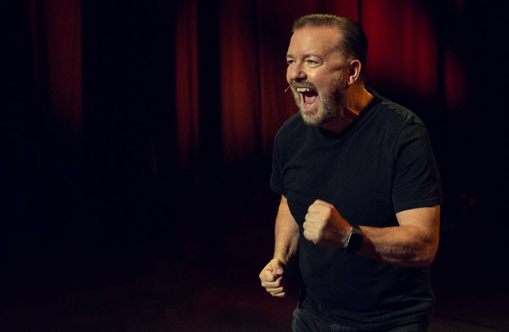 English comic legend Ricky Gervais. Picture Netflix