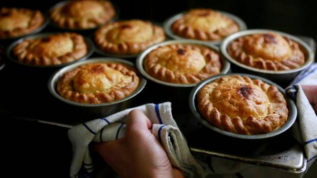 Perfectly crimped pies from Pure Pie in Port Melbourne. Photo: Eddie Jim

