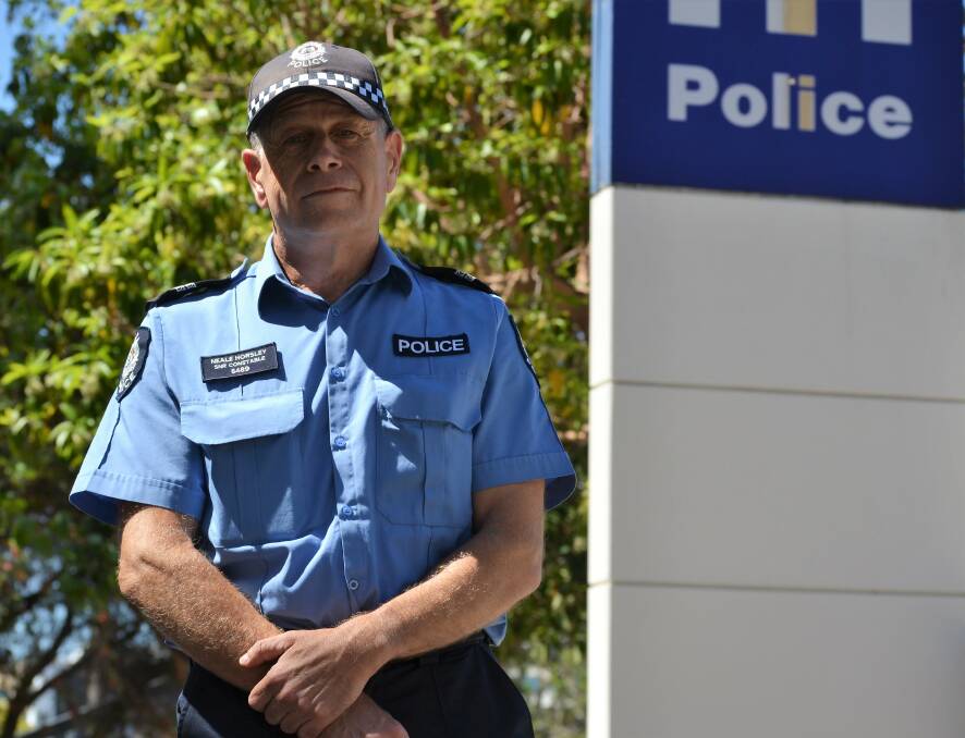 Here to help: Senior Constable Neale Horsley is looking to strengthen the bond between South West Police and the community in 2019. Photo: Thomas Munday.  