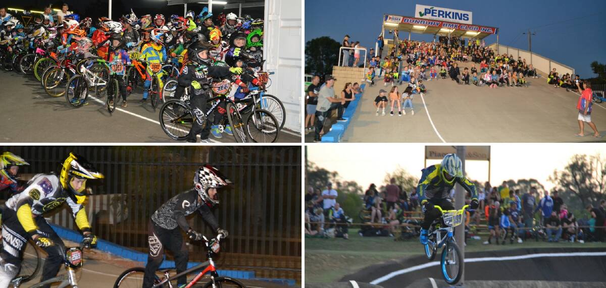 Happy to help: The Bunbury BMX Club held a fundraising event last Friday for injured rider Cory Crombie. Photos: Thomas Munday. 
