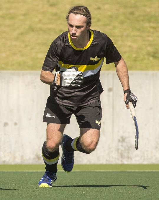 Playing to win: Boyanup hockey player Jake Harvie. Photo: Supplied. 