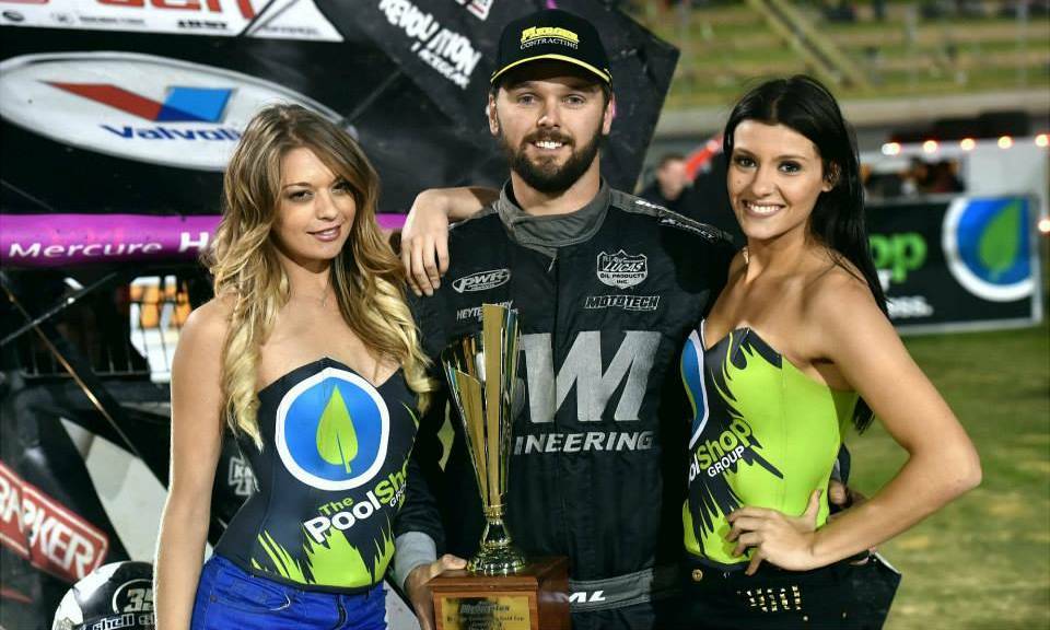 Winning formula: Jamie Veal has been named as a contracted 2017/18 World Series Sprintcars driver. Photo: Supplied. 