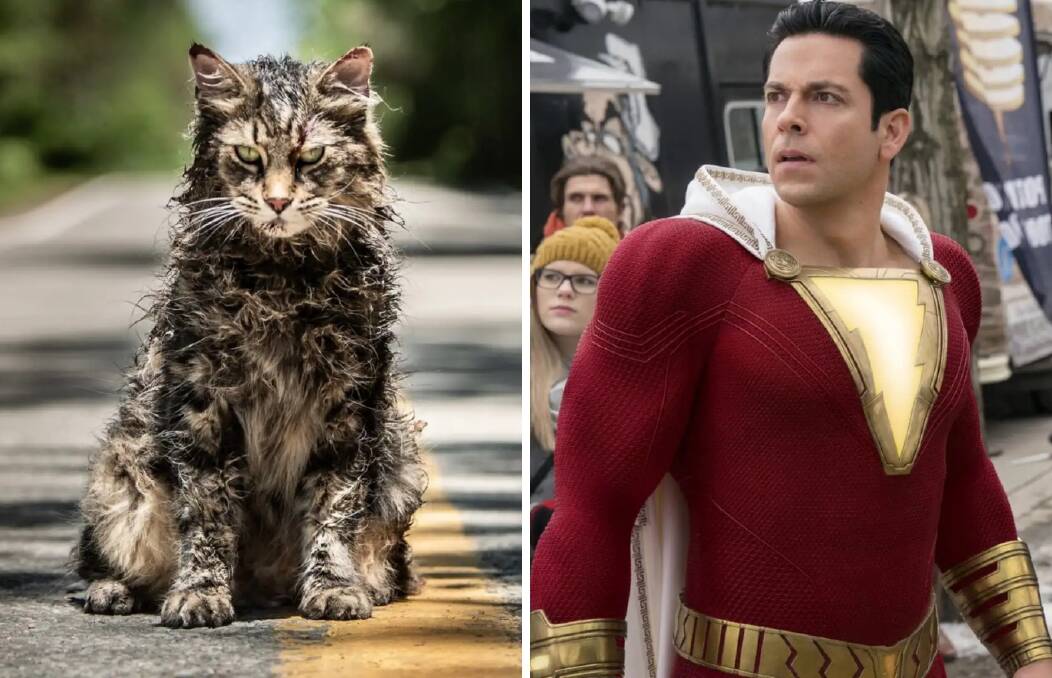 At the Movies: Horror flick Pet Sematary and superhero-adventure Shazam! are in cinemas now. Photos: Supplied. 