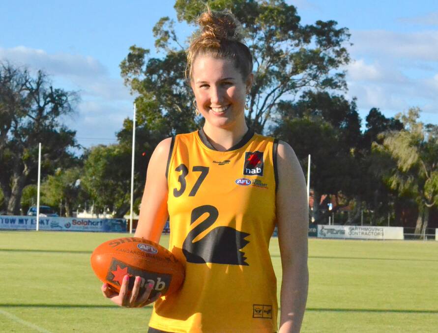 Ready to play: Local footballer Cian Parsons will don the Black and Gold in this year's NAB AFLW National 18s Championships. Photo: Thomas Munday. 