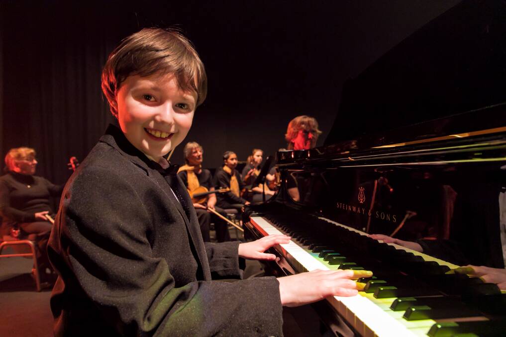Ready for the show: Philharmonic South West pianist Joshua Crestwell. Photo: Supplied.