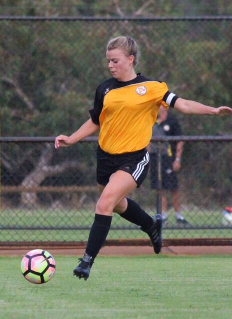 Soccer frenzy: Lucy Scott was chosen by her fellow players to be the Captain of the Firebirds in 2018. Photo: Supplied.