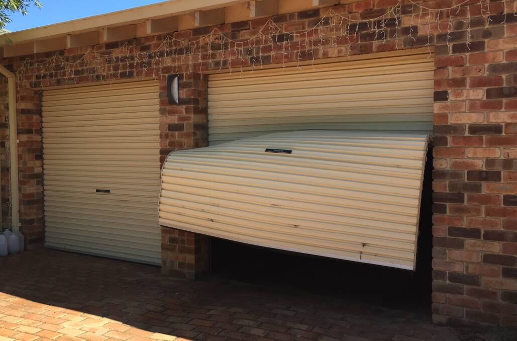 Crime watch: A 17-year-old drove through a garage door in South Bunbury on Monday, December 31. Photo: Thomas Munday. 