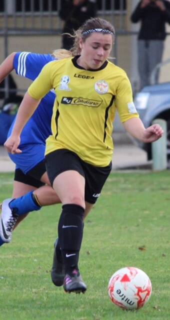 Kicking goals: South West Phoenix Firebirds superstar Eleanor Coventry. The Firebirds are anticipating an intensifying showdown with Wanneroo. Photo: Supplied. 