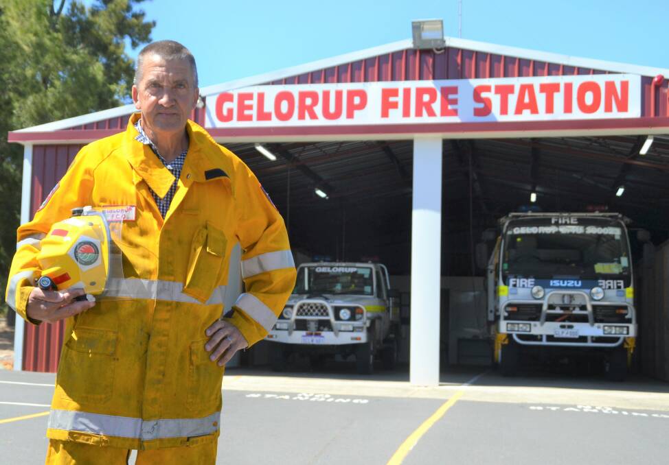 On the front line: Gelorup VBFB fire control officer Jeff McDougall has been fighting fires for more than two decades. Photo: Thomas Munday. 