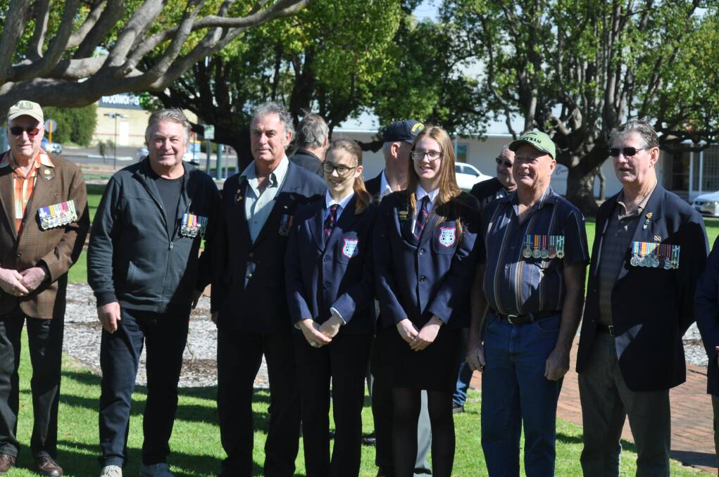 Collie-Cardiff RSL and community members pay their respects at Friday's Vietnam Veterans Day ceremony. Photos: Thomas Munday. 