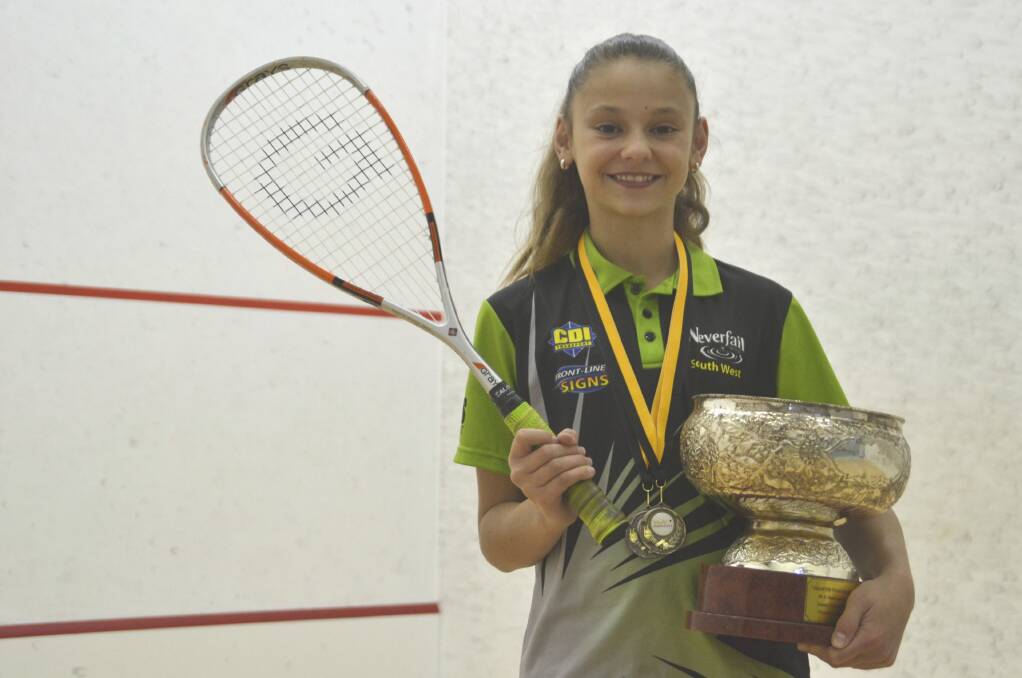 Star athlete: Bunbury Squash Club's Eva French will face competitors from around Australia during the 2018 National Junior Championships in September. Photo: Thomas Munday. 