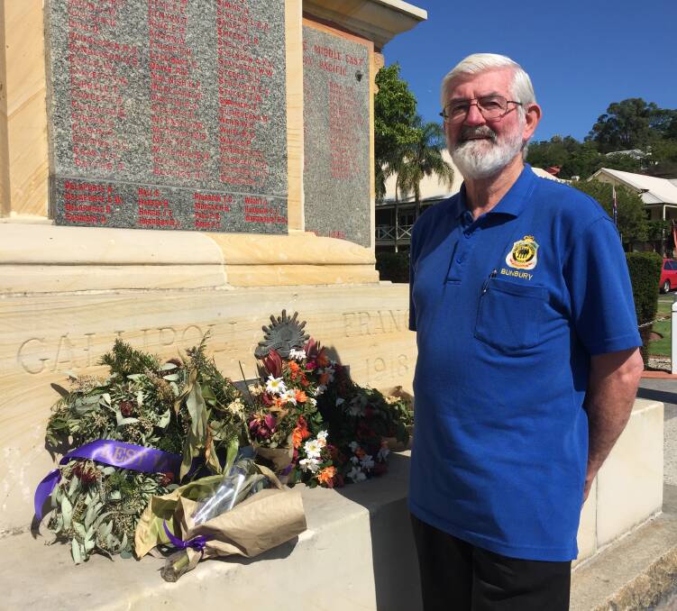 Preserving Bunbury's history: Military historian Jeff Peirce has uncovered crucial information about 15 World War I service personnel from the South West. Photo: Thomas Munday.
