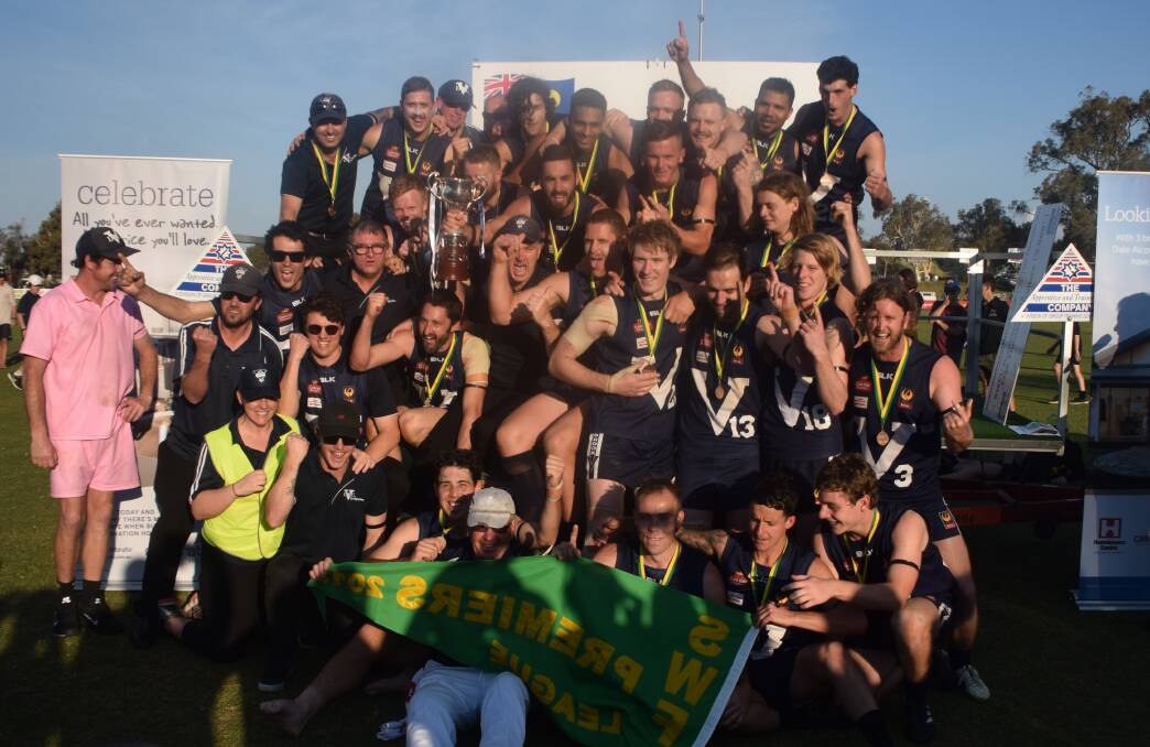Victory: Donnybrook claimed the 2018 South West Football League premiership title with a 39-point win over Bunbury on Sunday afternoon. Photo: Ashley Bolt. 