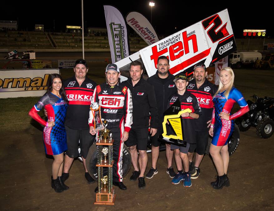 Leaving it all out on the track: The Krikke Motorsport team and driver Kerry Madsen have congratulated one another on a top-notch 2018/19 season. Photo: Supplied. 