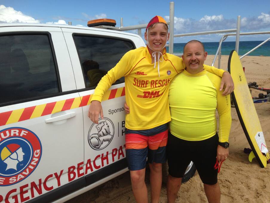 Ready for anything: City of Bunbury Surf Life Saving Club members Michael and Keith Kavanagh. Photo: Supplied. 