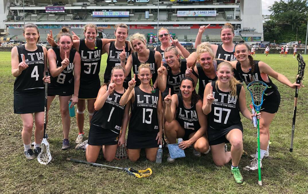 Victorious: Western Australia's women's lacrosse team clinched a 7-5 win over Japan in the Singapore Open final earlier this month. Photo: Supplied. 