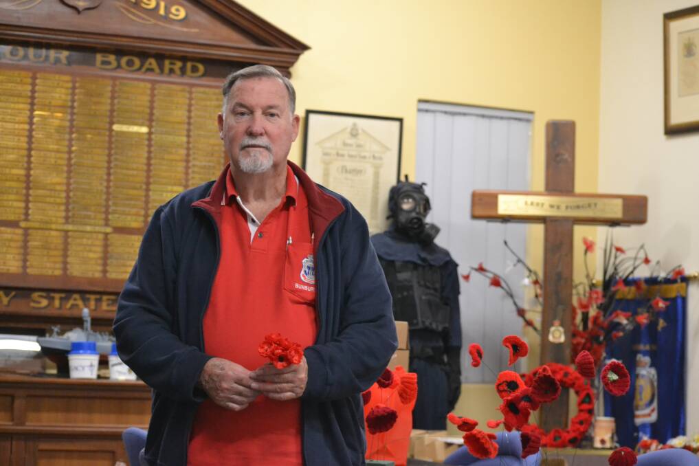 Paying their respects: Bunbury RSL members, including president John Gelmi, will be involved in this year's Remembrance Day commemorations on Sunday, November 11. Photo: Thomas Munday. 