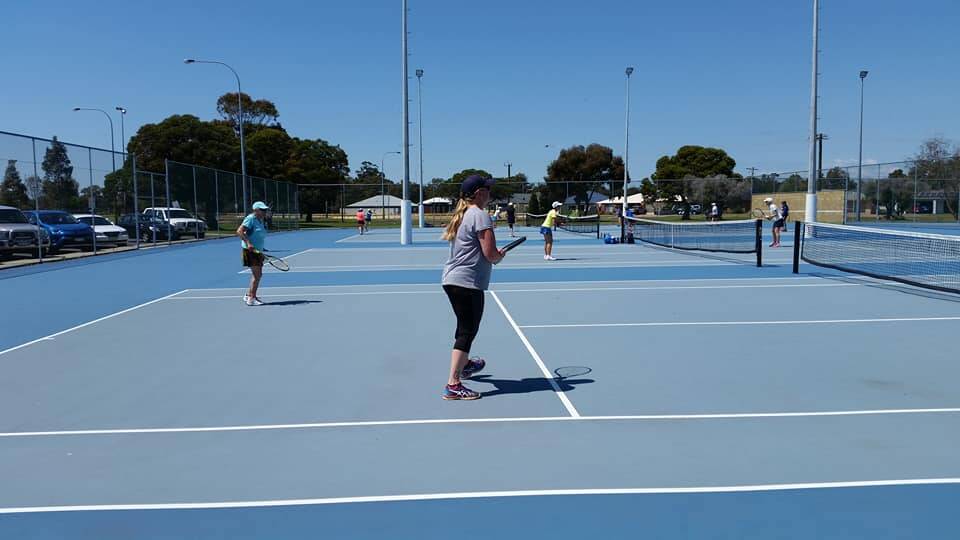 Having a go: Community members turned out to Australind Tennis Club's Open Day on September 15. Photo: Supplied. 