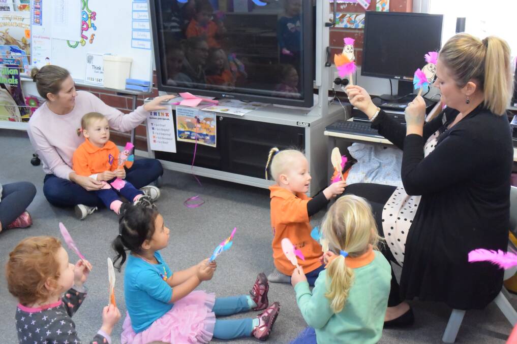 Kids and parents join in the fun at Fairview Primary School's PlayCafe. Photos: Thomas Munday. 