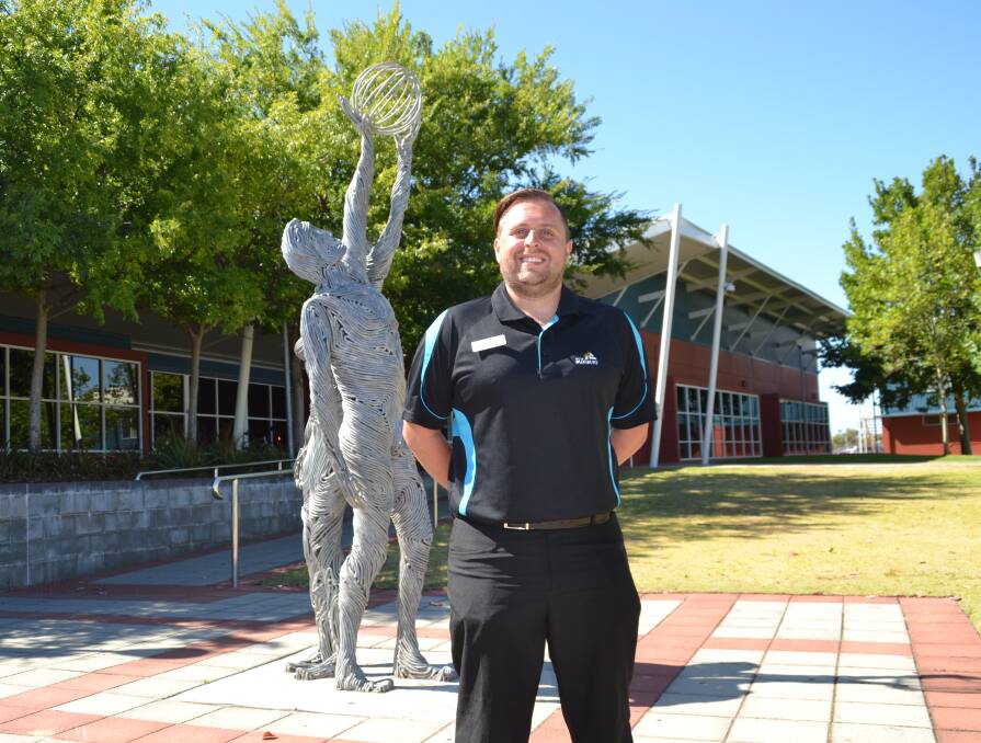 Reaching out: South West Sports Centre acting general manager Gary Thompson is determined to deliver impressive results for sport in Bunbury. Photo: Thomas Munday. 