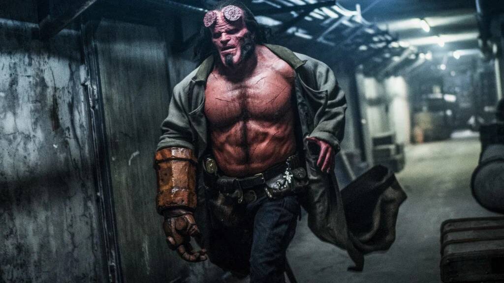At the movies: David Harbour portrays the titular superhero in 2019's Hellboy, in cinemas now. Photo: Supplied. 