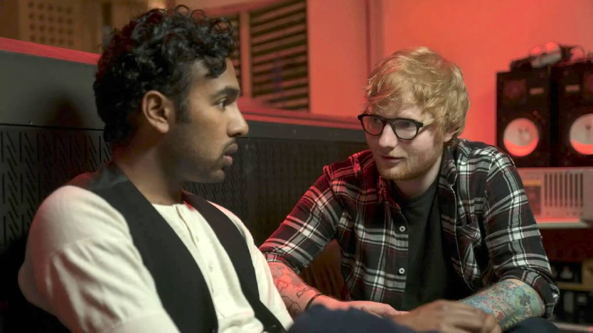 At the movies: Himesh Patel and Ed Sheeran star in romantic-comedy/musical fantasy Yesterday, in cinemas now. Photo: Supplied. 