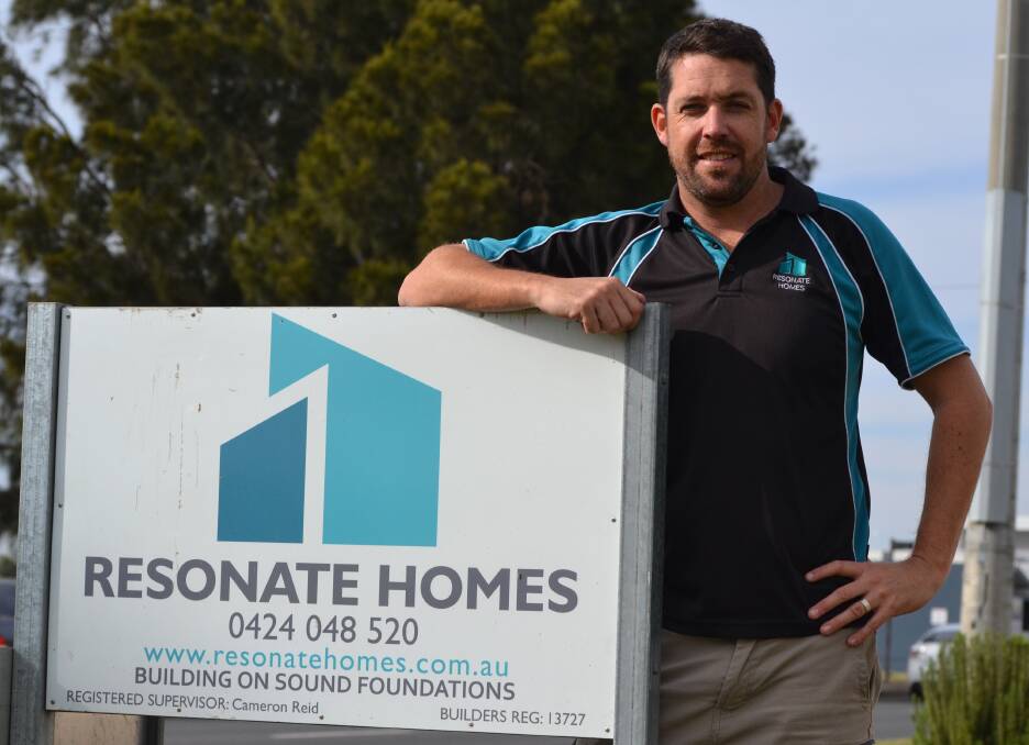 Getting the job done: Resonate Homes owner Cameron Reid is committed to providing friendly customer service and putting in hard work. Photo: Thomas Munday. 