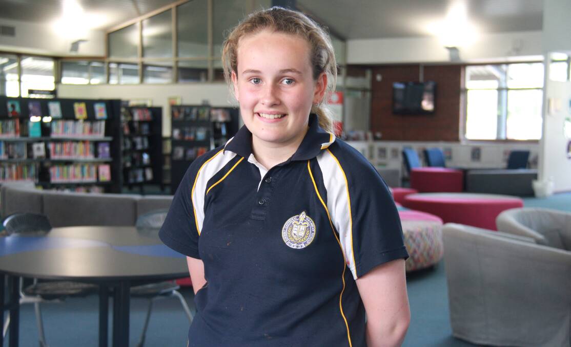 Work recognised: Bunbury Cathedral Grammar student Saige Walford-Spring was recognised for organising the Indigenous Literacy Foundation fundraiser. Photo: Supplied.