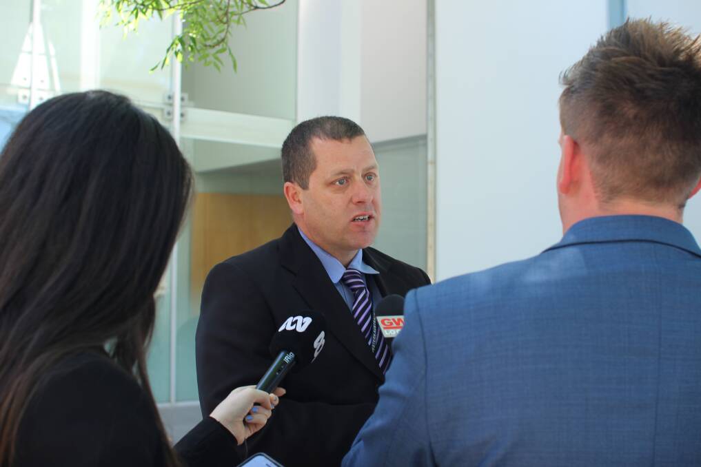 During a press conference on Monday, October 21, Detective senior constable Rob Travers urged witnesses to be brave and come forward. Photo: Jesinta Burton.