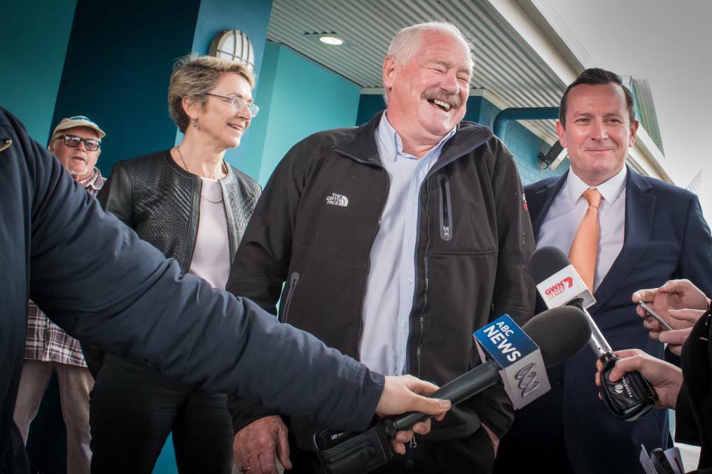 Photo from 2016 when South West MLC Sally Talbot, Collie MLA Mick Murray and to-be-premier Mark McGowan were in Capel  to announce they would ban fracking in the South West.
