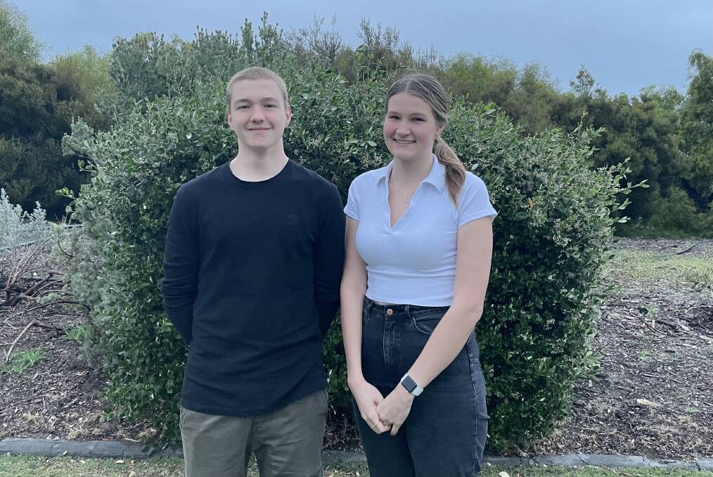 Bunbury high school students Darcy Eagles (16) and Julia Spencer (16) have been named finalists in the Cinesnaps Short Film Competition at the 2021 CinefestOZ Film Festival. Image supplied.