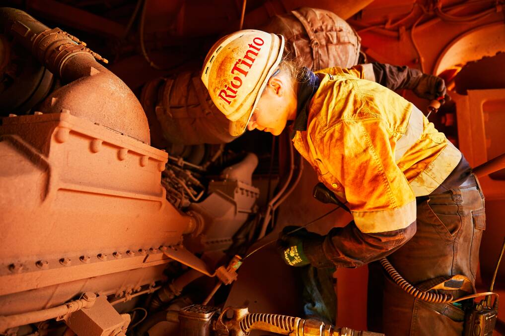 Rio Tinto are offering traineeships to women in regional WA to offer them a pathway into mining. Image supplied.