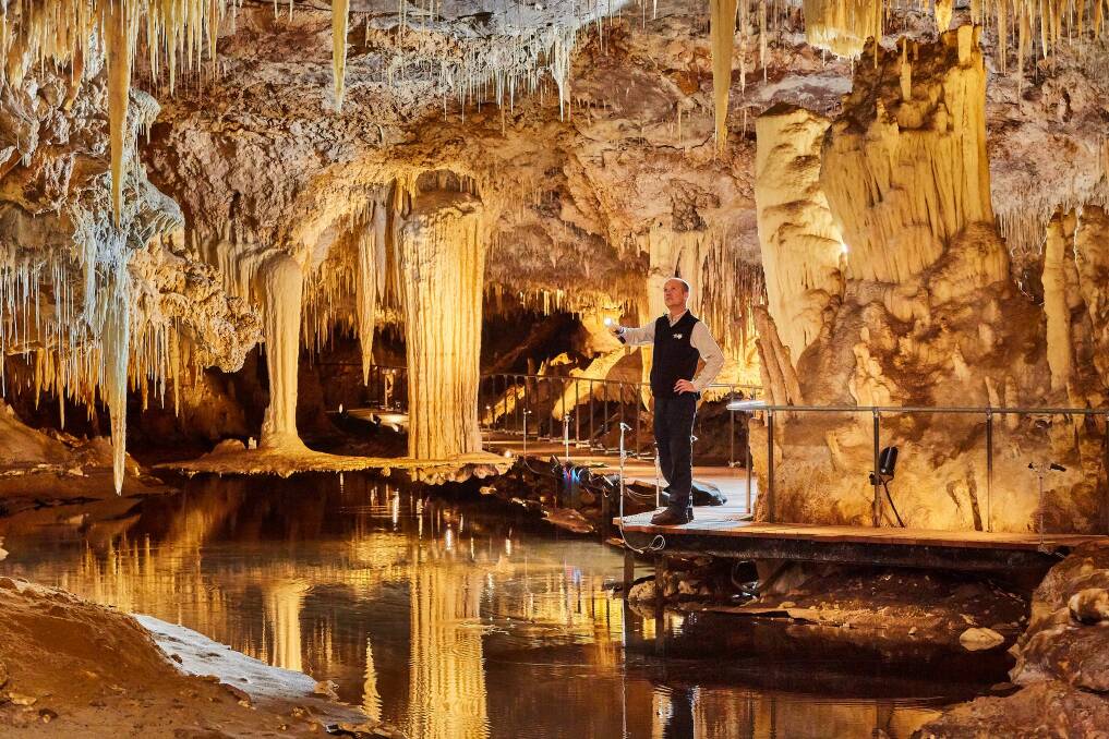 Lake Cave is one attraction managed by the Margaret River Busselton Tourism Association, which carry out conservation work to preserve the site. Image supplied. 