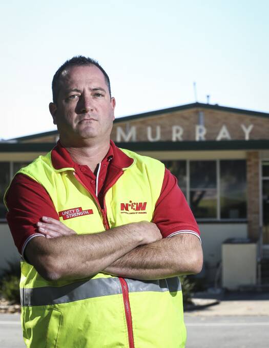 Optimistic: National Union of Workers organiser Neil Smith is hopeful a takeover of Murray Goulburn assets will save jobs at the Kiewa dairy factory.