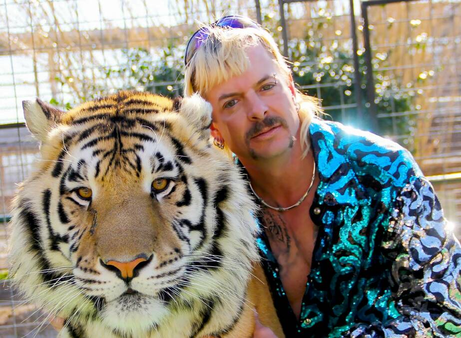 Joe Exotic was found guilty of hiring a hitman to kill Baskin and was sentenced to 22 years in prison. Picture: Netflix