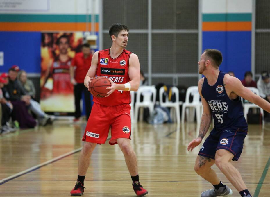 Wildcats vice-captain Greg Hire during the team's pre-season game against the Adelaide 36ers at Eaton Recreation Centre.