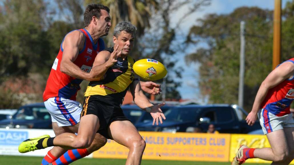 Brett Peake has been in stunning form for Bunbury, with 32 goals in his last six games. Photo: Thomas Munday.